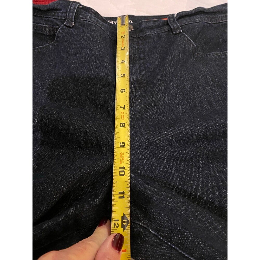 Style & Co Jeans Womens Sz 12 Dk Denim Tummy Control Straight Leg  Jeans Stylish - Picture 11 of 12
